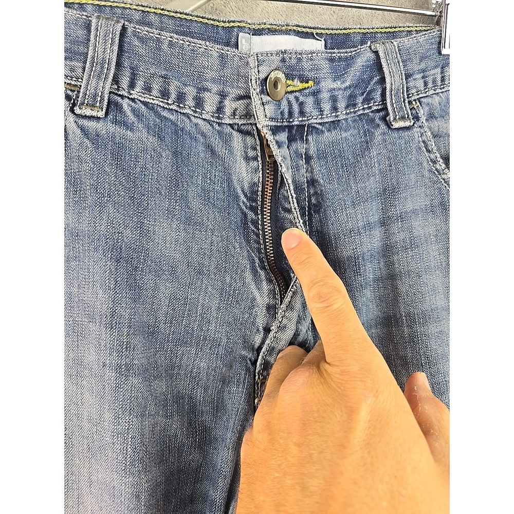 Levi's Silver Tab Jeans Mens Fit 36x27 Blue Distressed True Boot‎ Straight - Picture 3 of 16